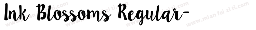 Ink Blossoms Regular字体转换